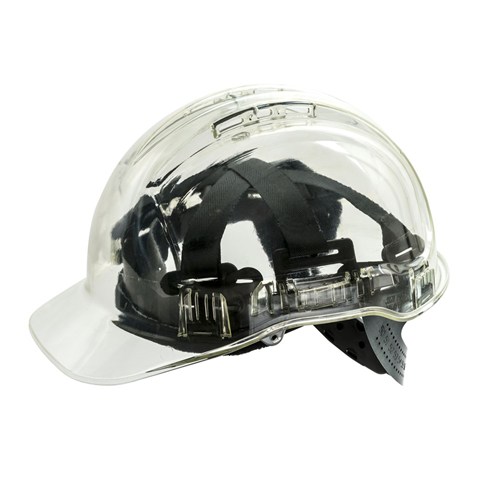 FRONTIER CLEARVIEW HARD HAT VENTED PREMIUM CLEAR 